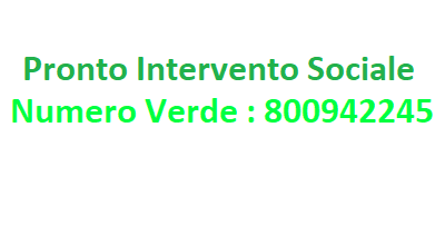 Domani parte il servizio PIS Pronto Intervento Sociale per le persone a rischio emarginazione