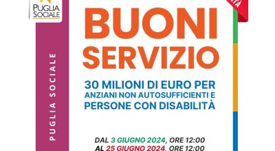 Buoni servizio per anziani non autosufficienti e persone con disabilità: nuovo avviso pubblico
