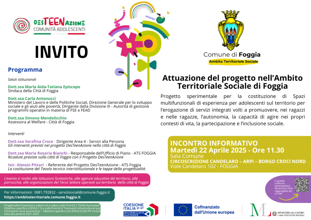 DesTeenAzione – Evento informativo di presentazione