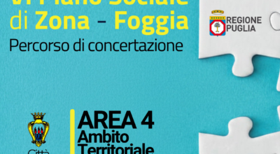 Al via il percorso di concertazione per il VI Piano Sociale di Zona dell’Ambito Territoriale di Foggia 